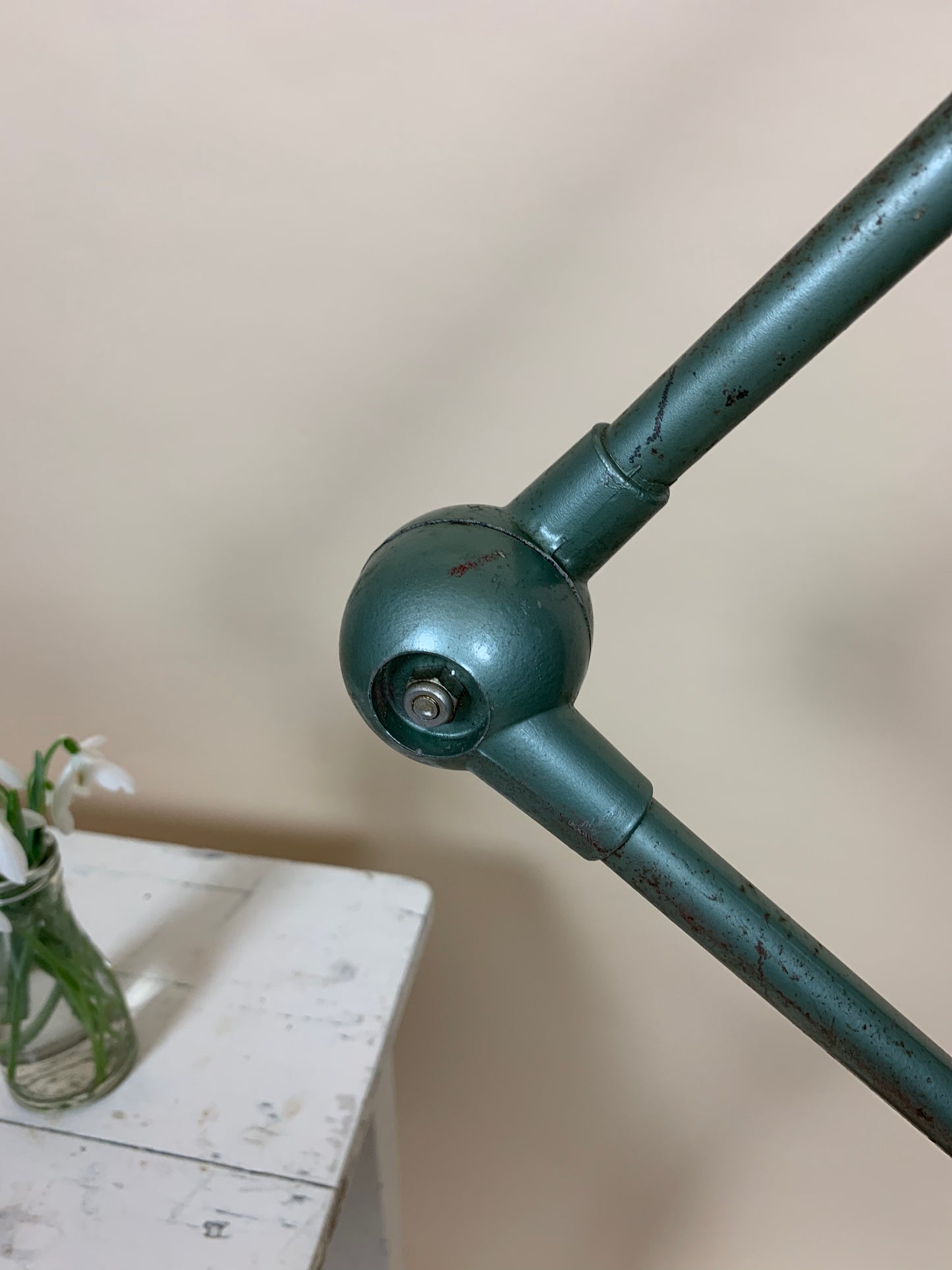 Original grøn Jieldé gulvlampe