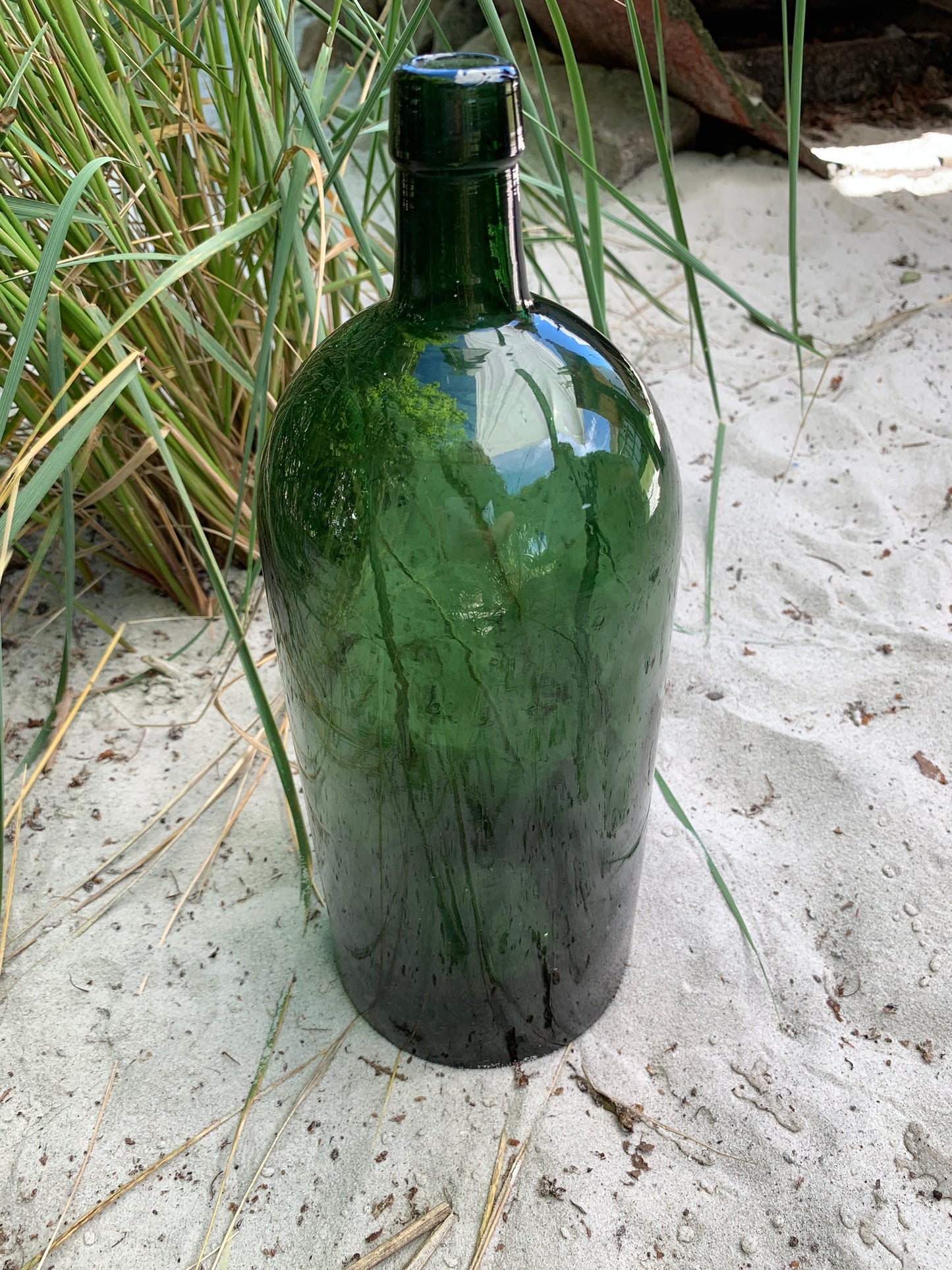 Stor grøn flaske