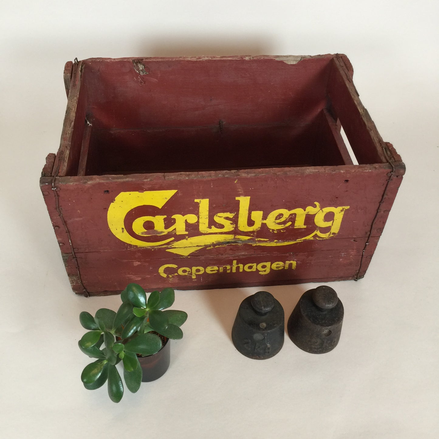 Gammel ølkasse fra Carlsberg