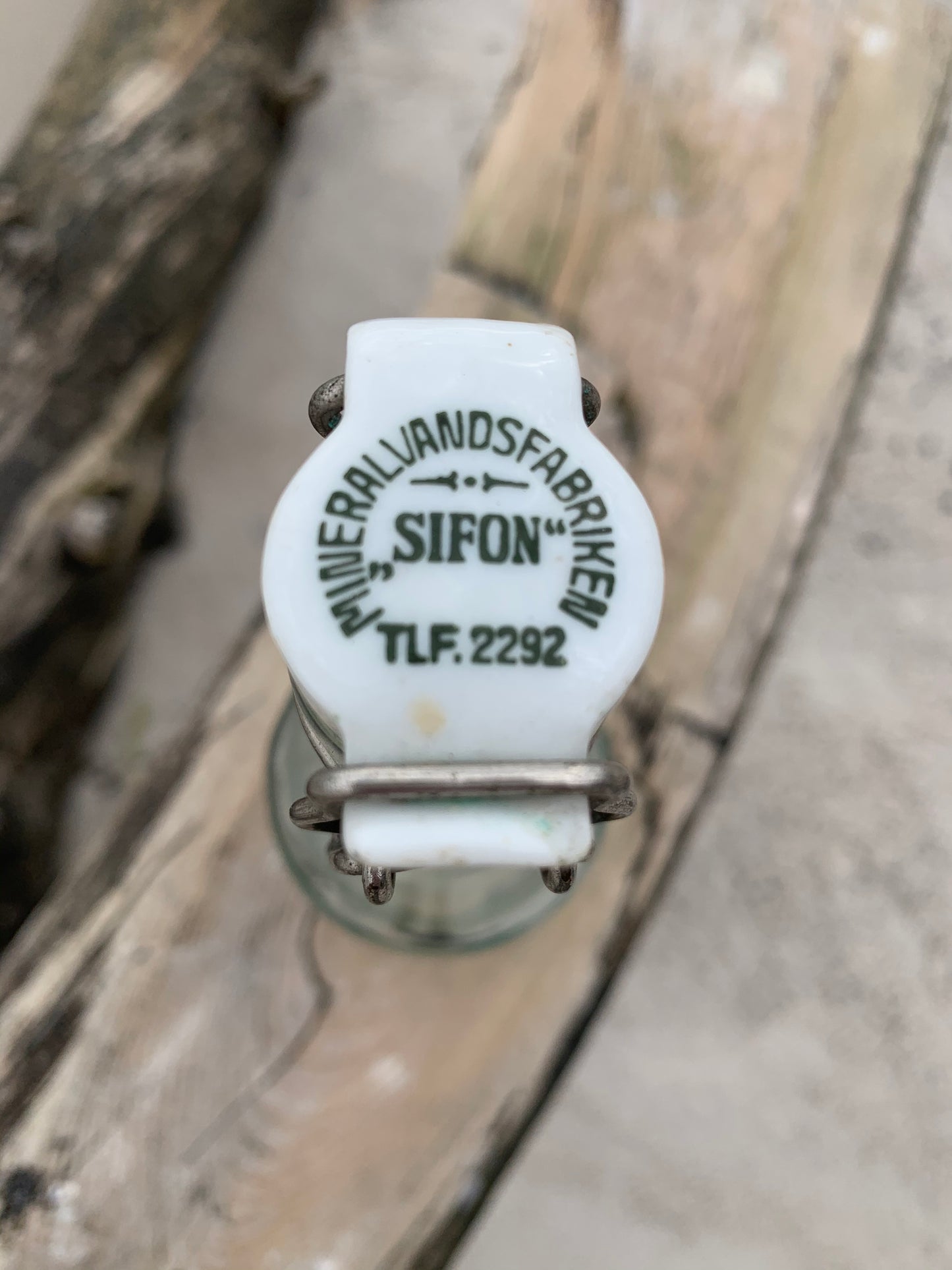 Patentflaske fra mineralvandsfabrikken “Sifon”