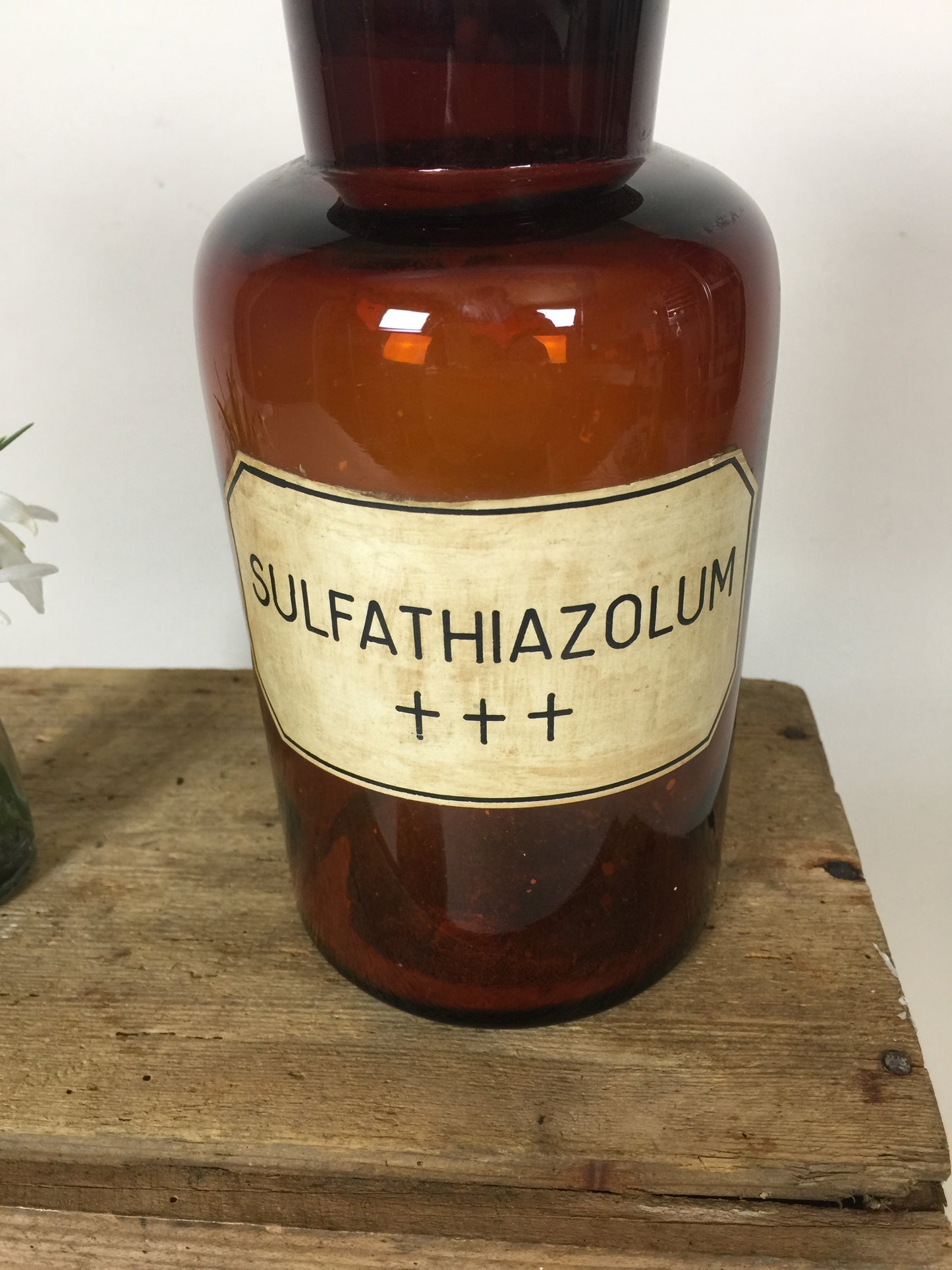Meget gammelt apotekerglas fra Nexø apotek