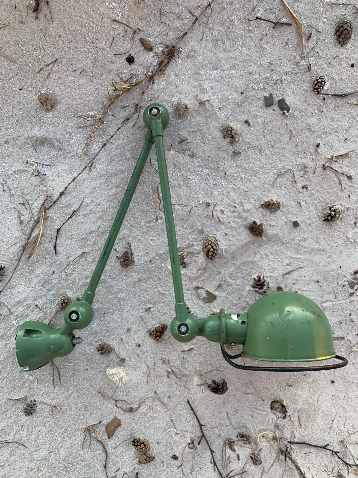 Jieldé væg/loft lampe med 2 arme - Grøn