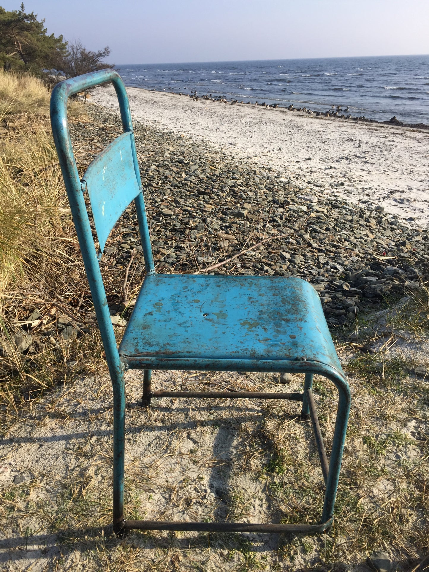 Skøn cargo stol i metal (Prisen er pr. stk.)