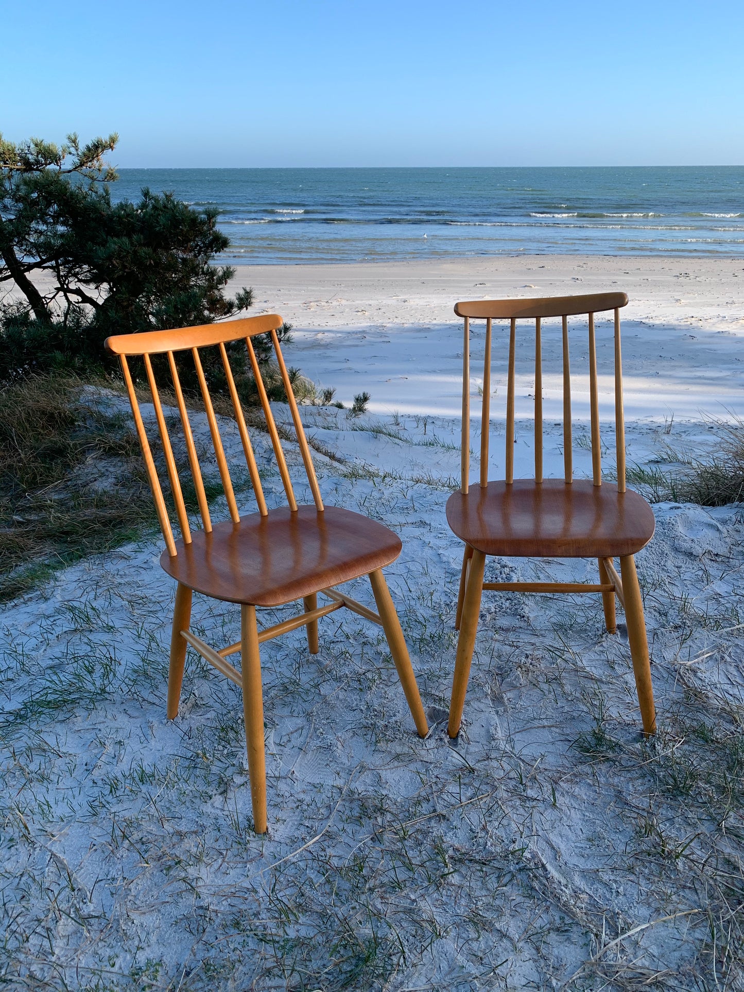 To skønne tremmestole - sælges samlet som sæt