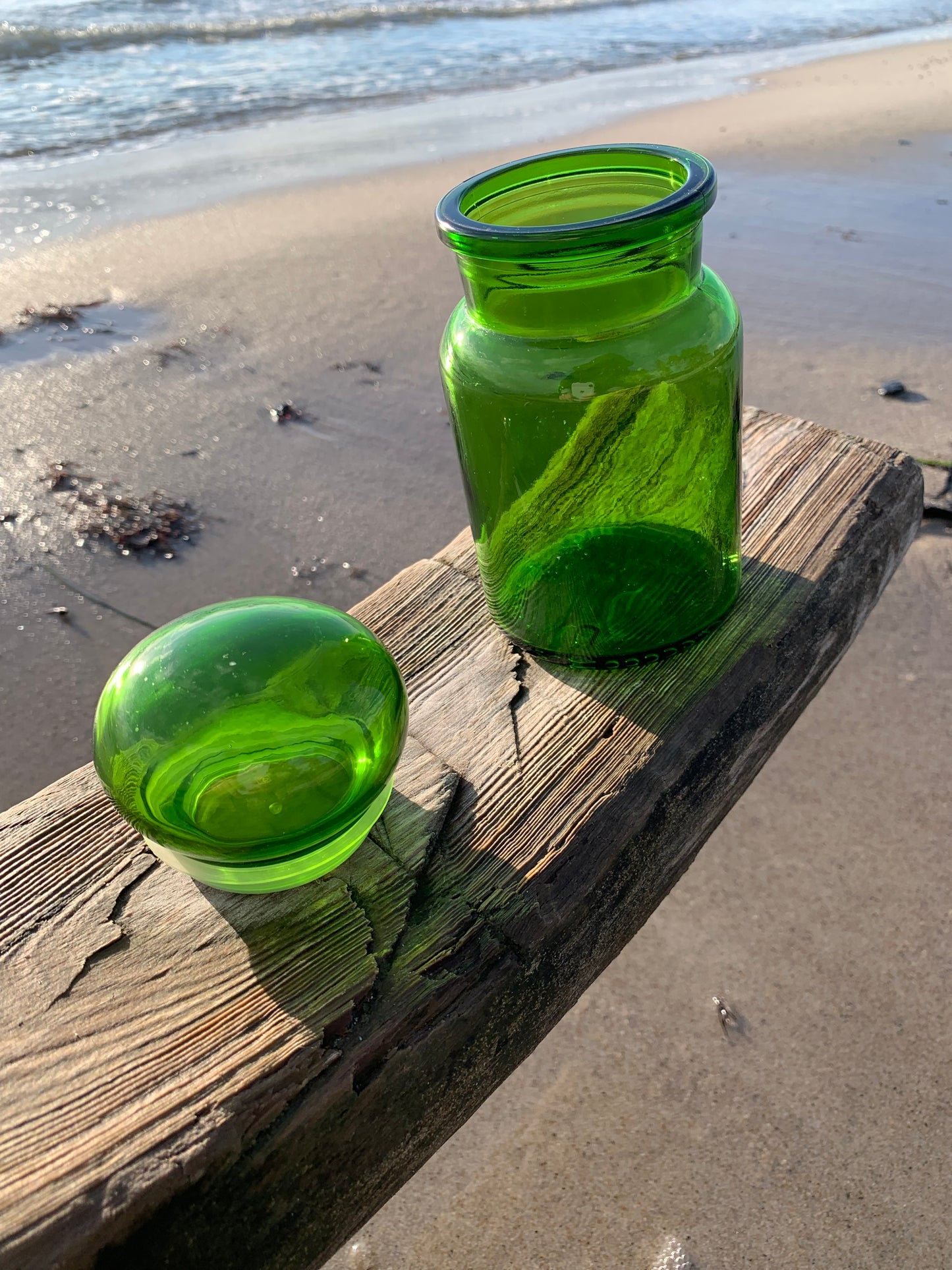 Belgisk glas - Grøn