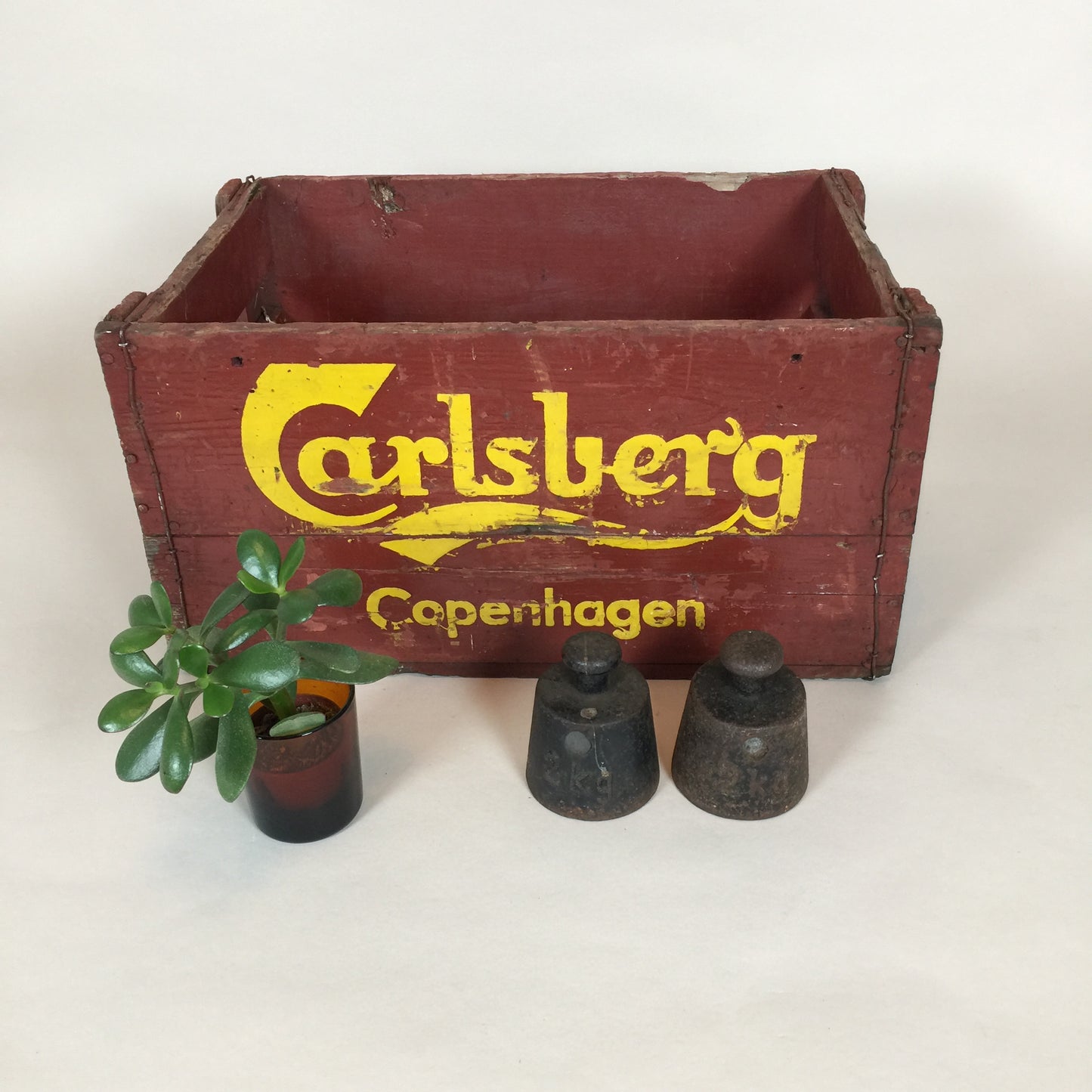 Gammel ølkasse fra Carlsberg