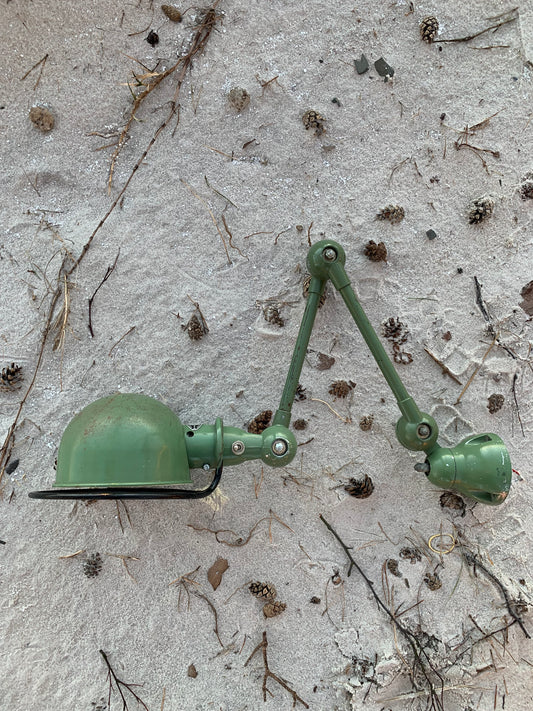 Jieldé væg/loftlampe med 2 arme - Grøn