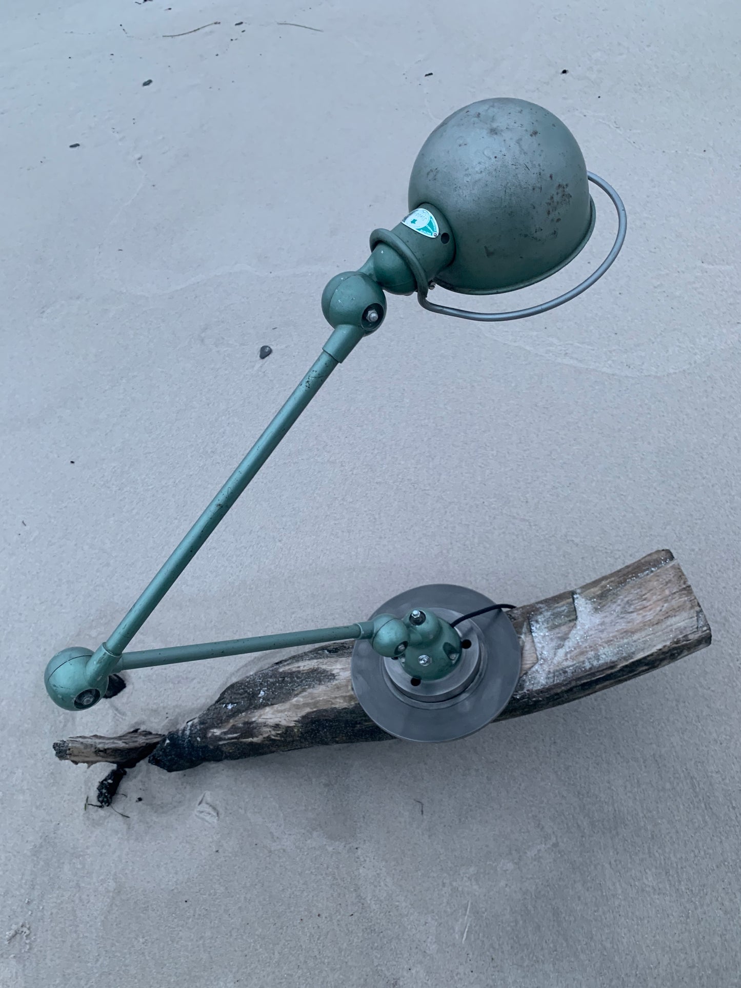 Jieldé bord/væglampe med 2 arme - Grøn