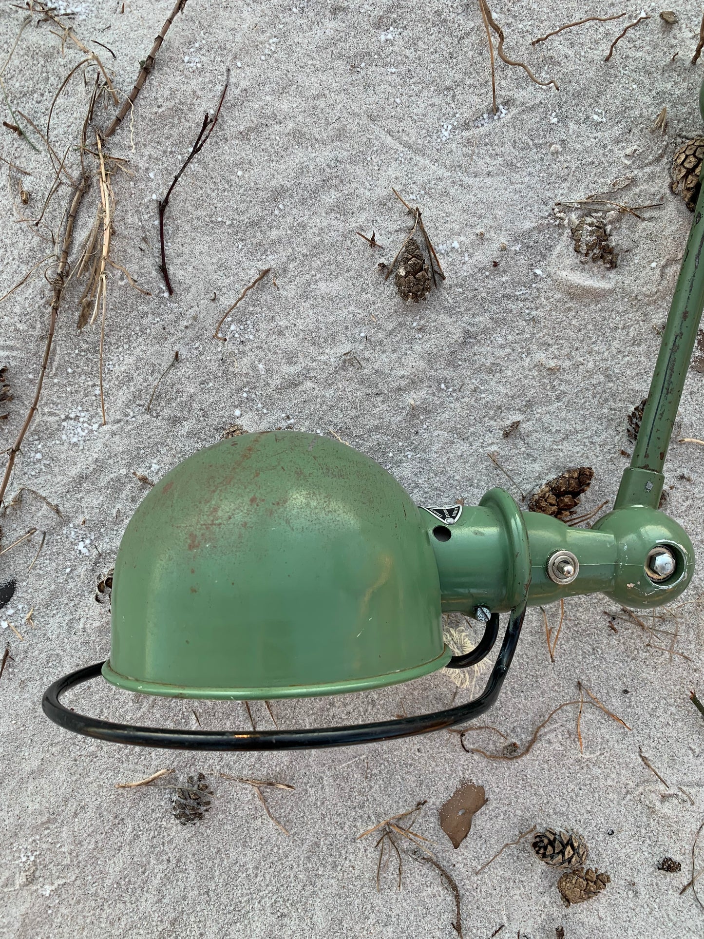 Jieldé væg/loftlampe med 2 arme - Grøn