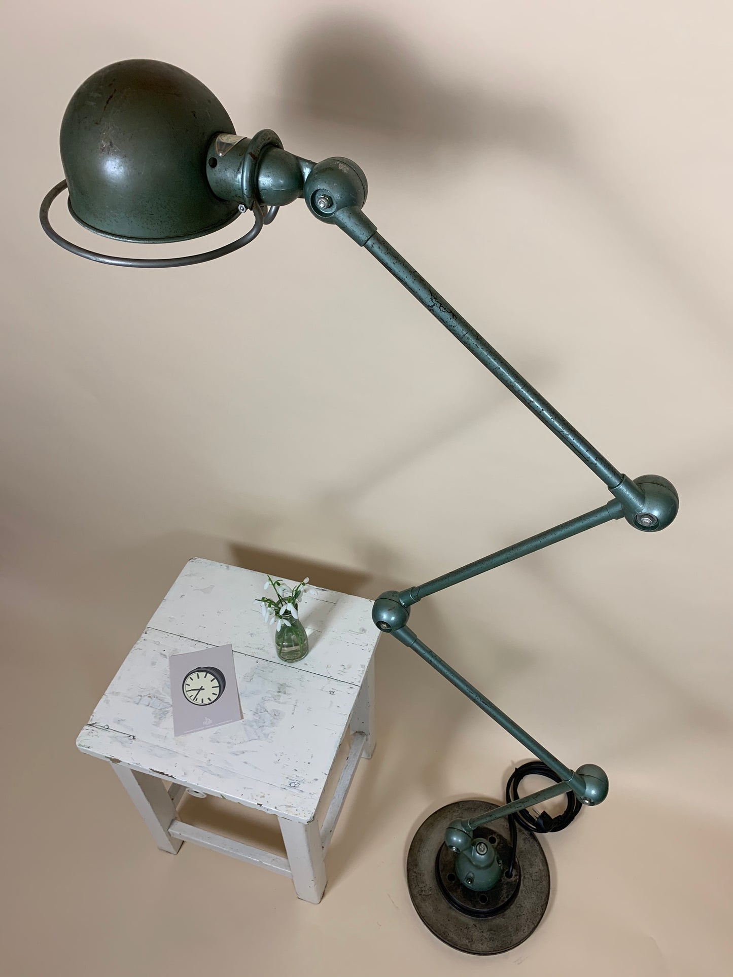Original grøn Jieldé gulvlampe