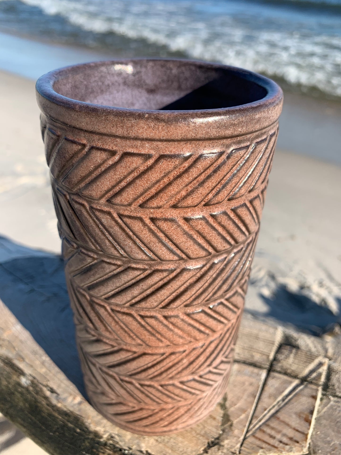 Keramikvase - Brun